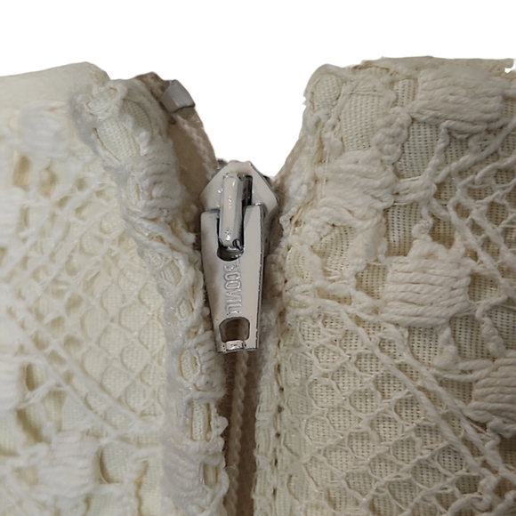 Vintage Rae Rag Dolls Women's 7 (0-2 xs) Pleated Mini Lace Lined Dress 70s? - Picture 9 of 16